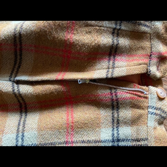 Vintage, Union label, plaid wool skirt-xs - Picture 8 of 8
